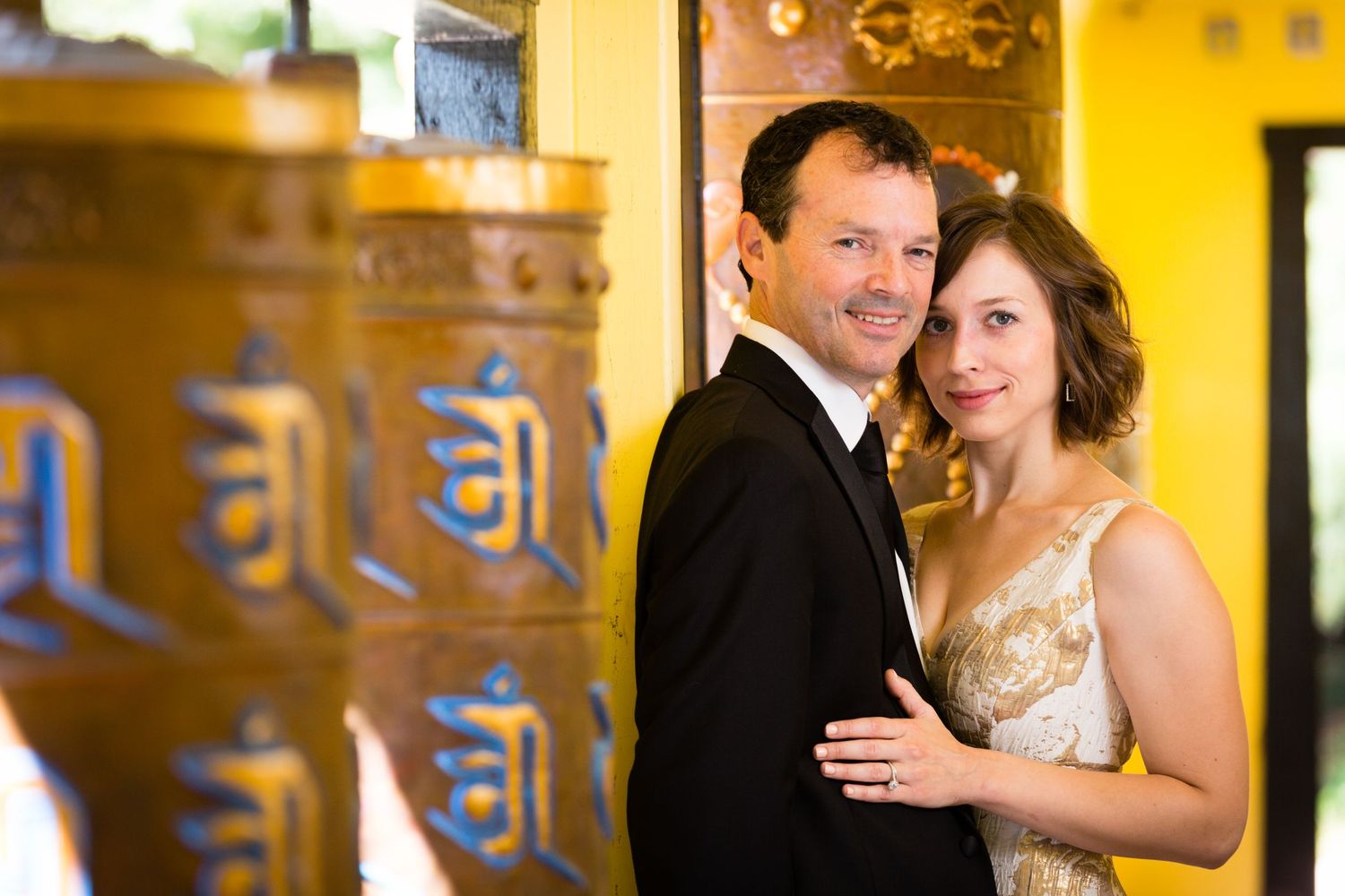 Second wedding for couple getting married at the Hindu Temple in Bloomington.