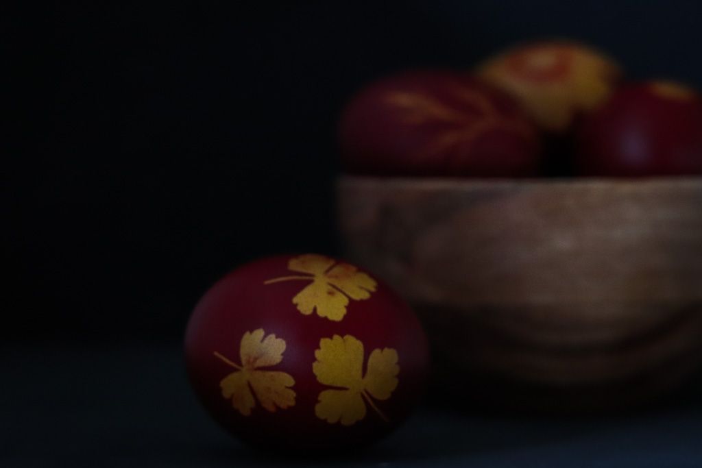 Naturally Dyed Easter Eggs - Photo by © Reka Csulak