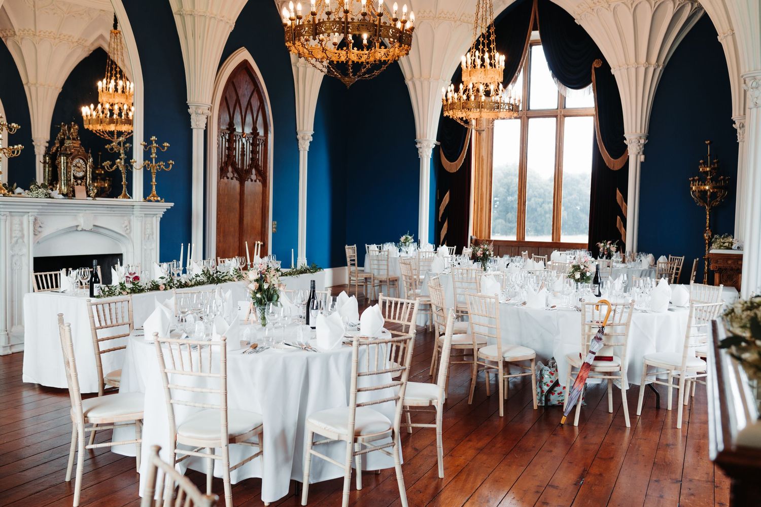 Allerton Castle reception room, North Yorkshire, wedding venue