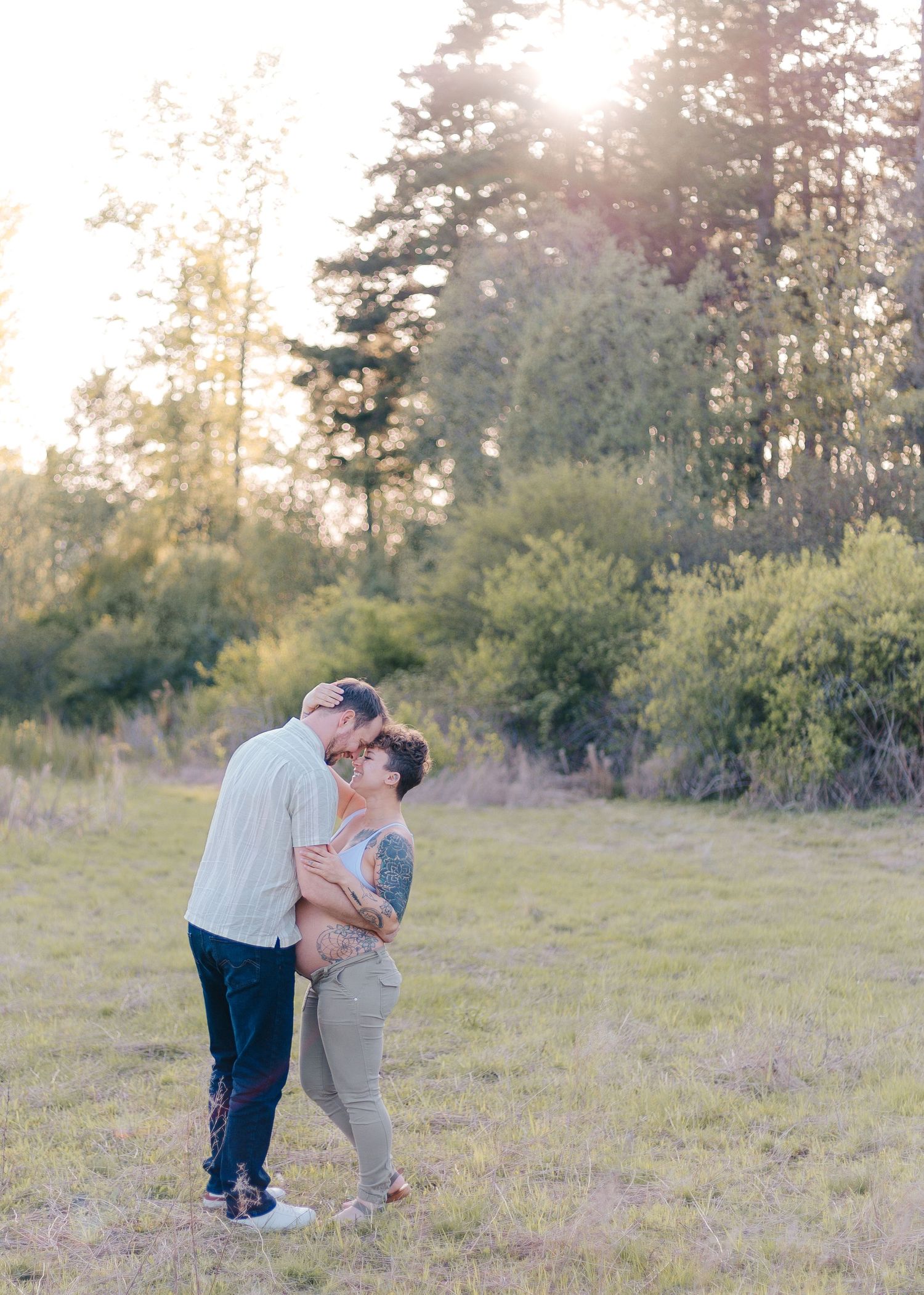 Maternity Family photography posing by Spruce and Meadow Photography