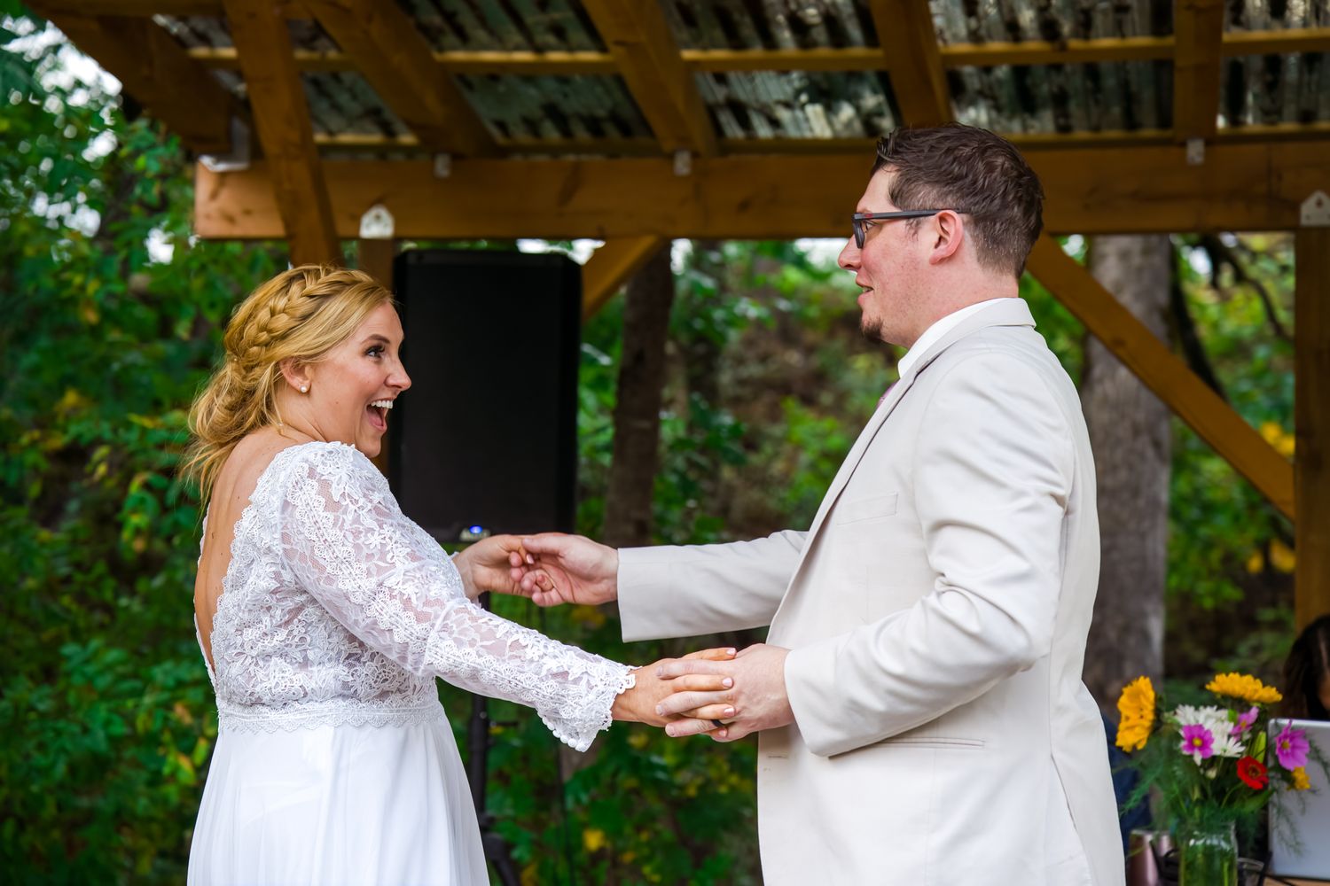 bride and groom's first dance