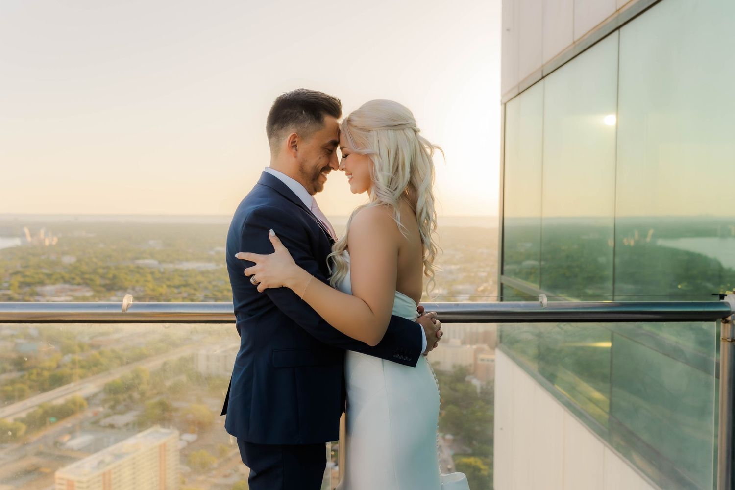 sunset wedding