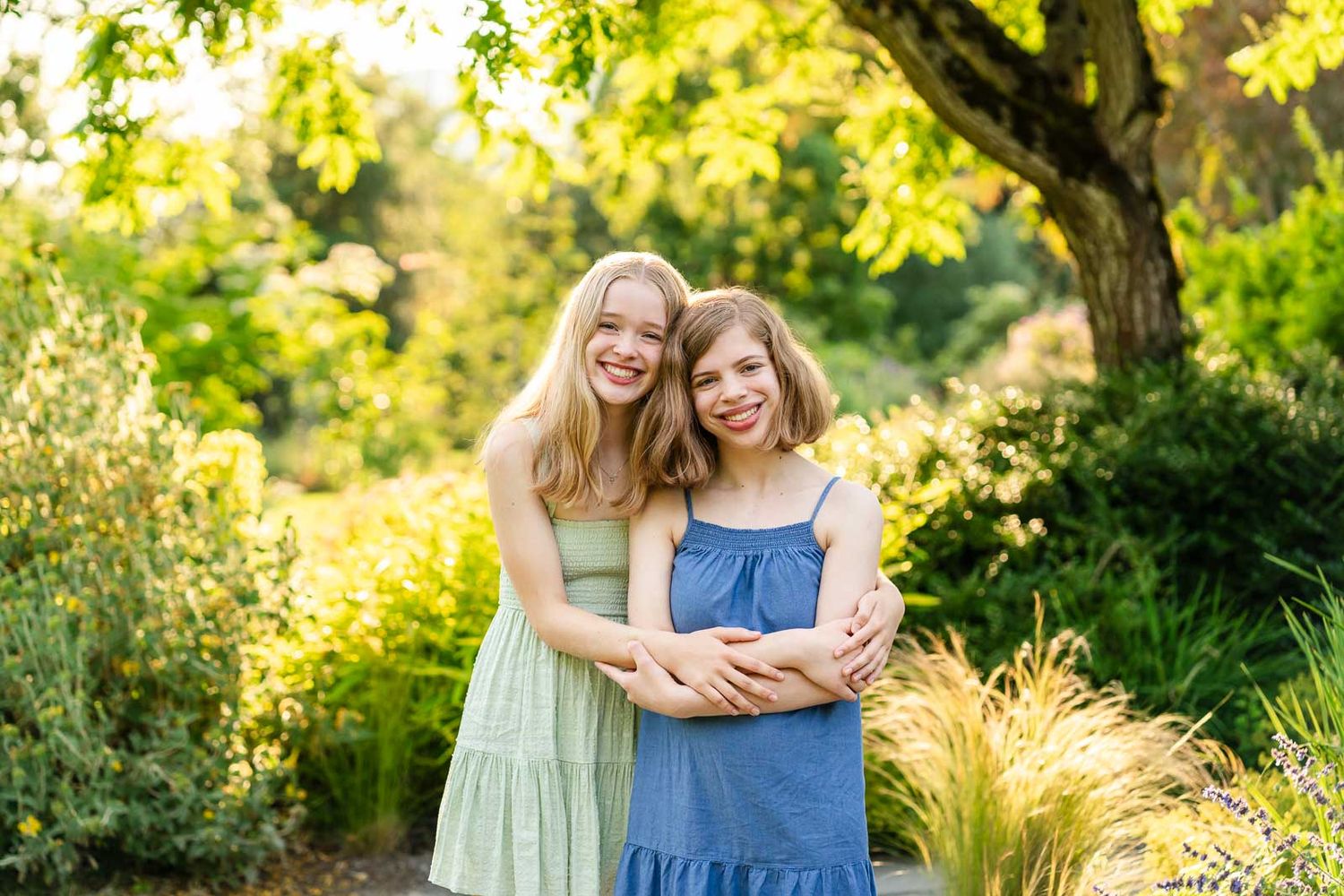Portrait of sisters.