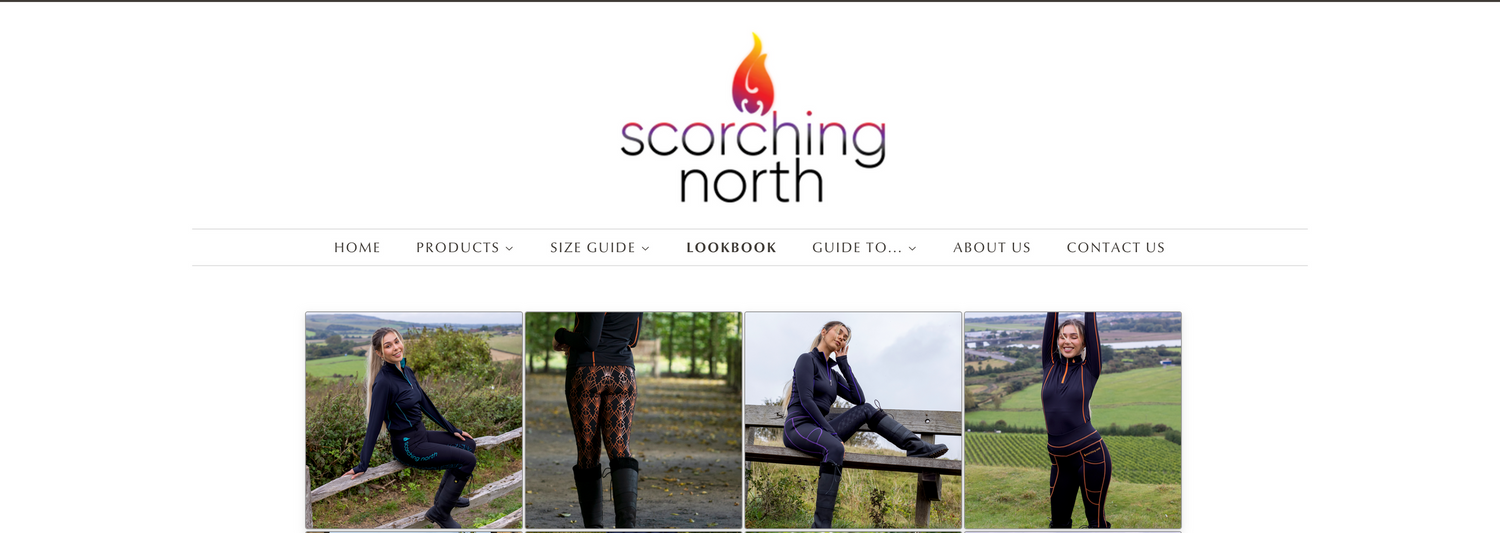 Screenshot of Amy Davies Photography work on the Scorching North Website