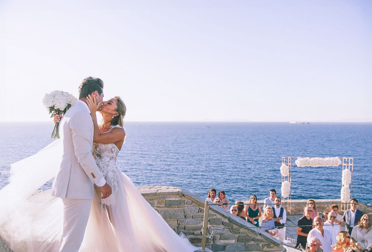 a wedding photographer on Paros Greece