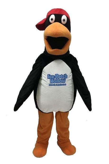 Ice Patch Hollow Penguin Mascot Costume Halifax Nova Scotia Kids Playground Mascot Theme Park Amusement Costume