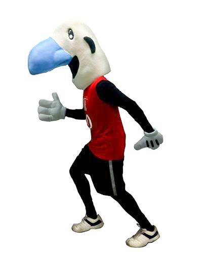 Blue Nose Marathon mascot Halifax Nova Scotia Myles Running Mascot Best Quality Mascots Canada Local Mascot Maker NS