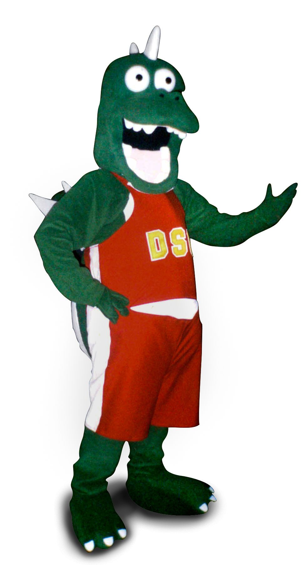 Green dragon mascot Costume Canadian School Mascot Maker Halifax NS Custom Designed Costumes Loonie Times Well Made