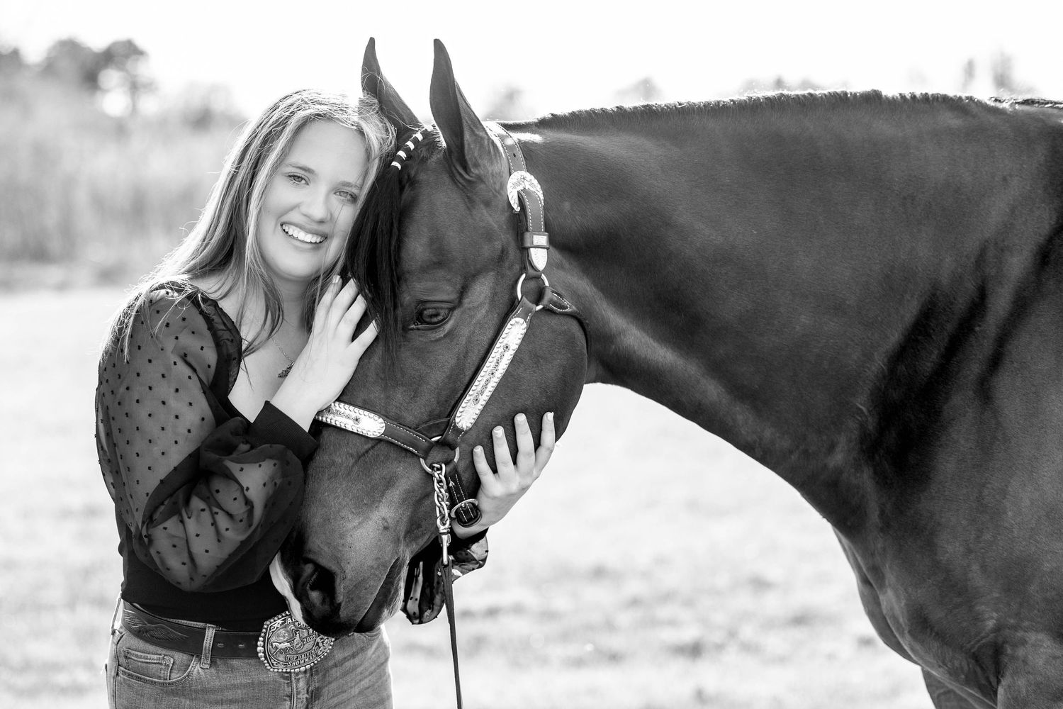 Addyson and Ross horse and rider session