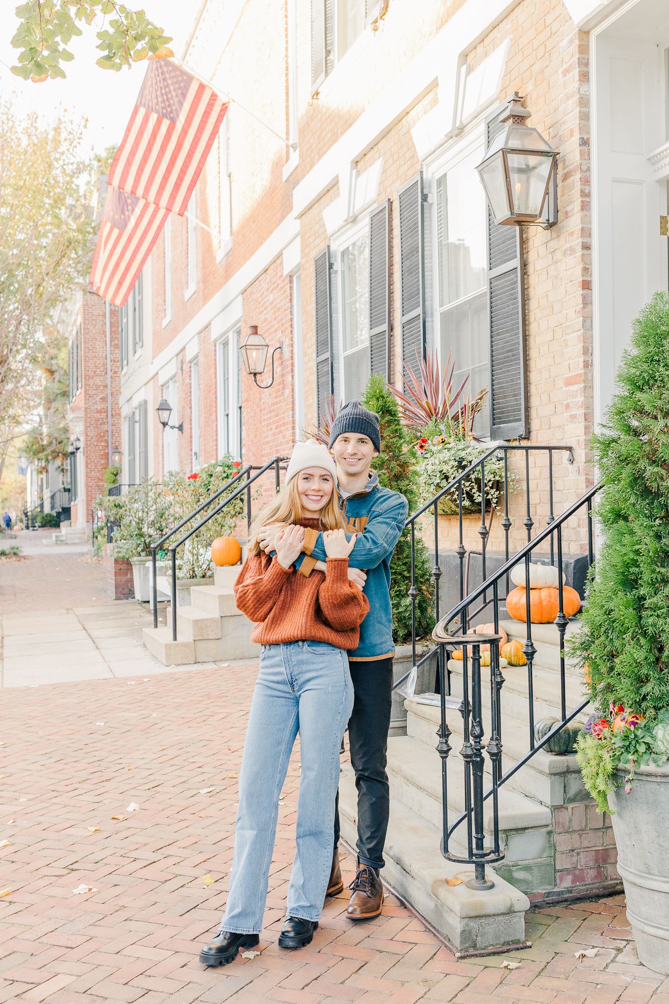 OLD TOWN ALEXANDRIA FALL ENGAGEMENT SHOOT