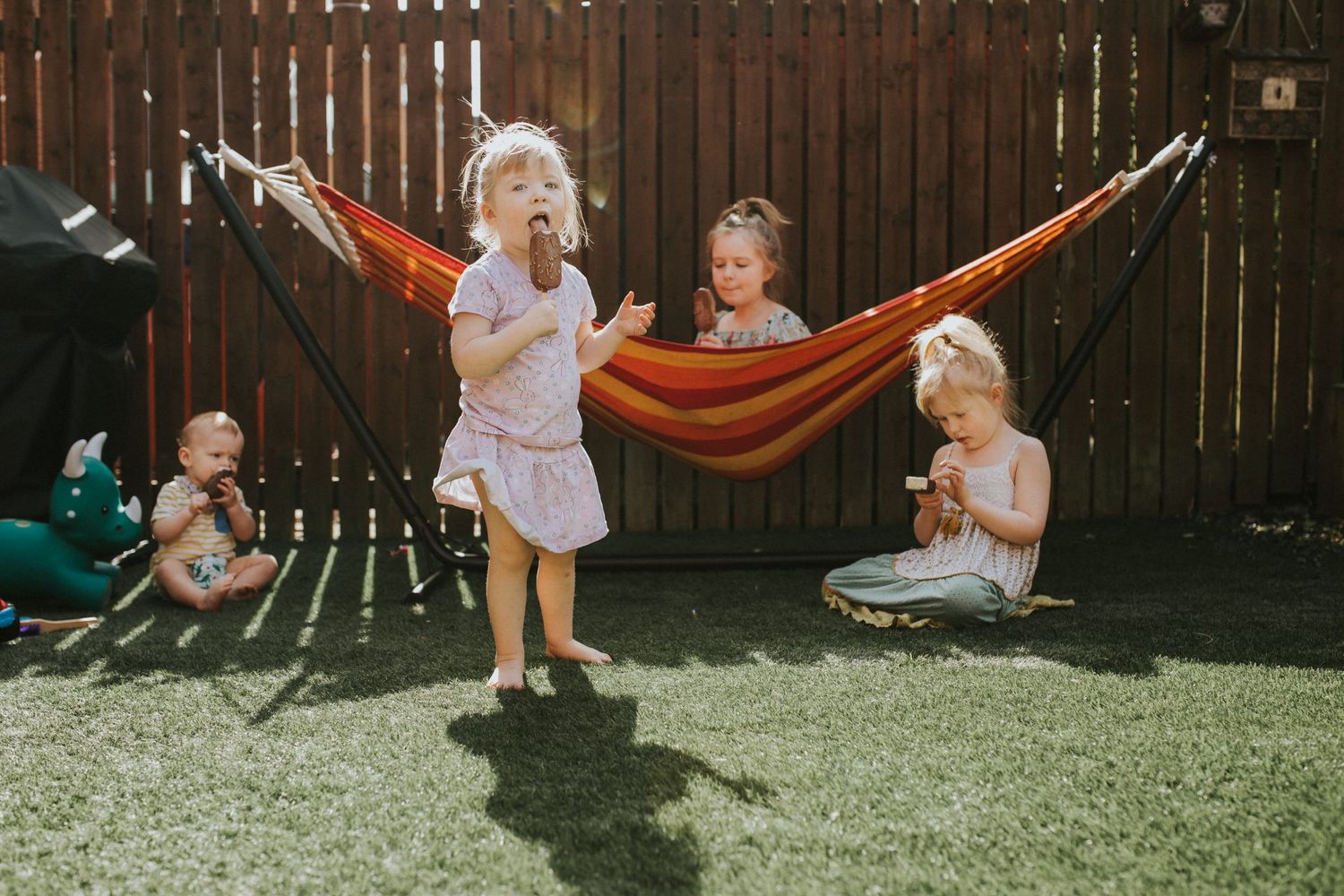 photo of family four children in Leeds yorkshire