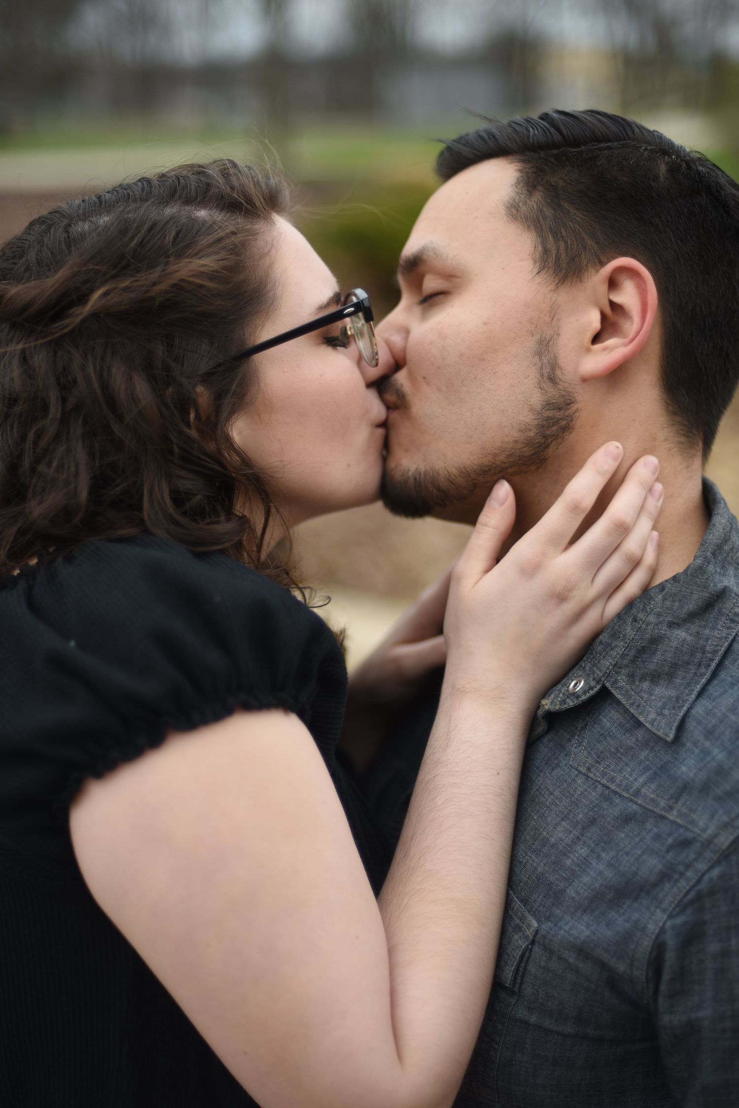 Couple kissing