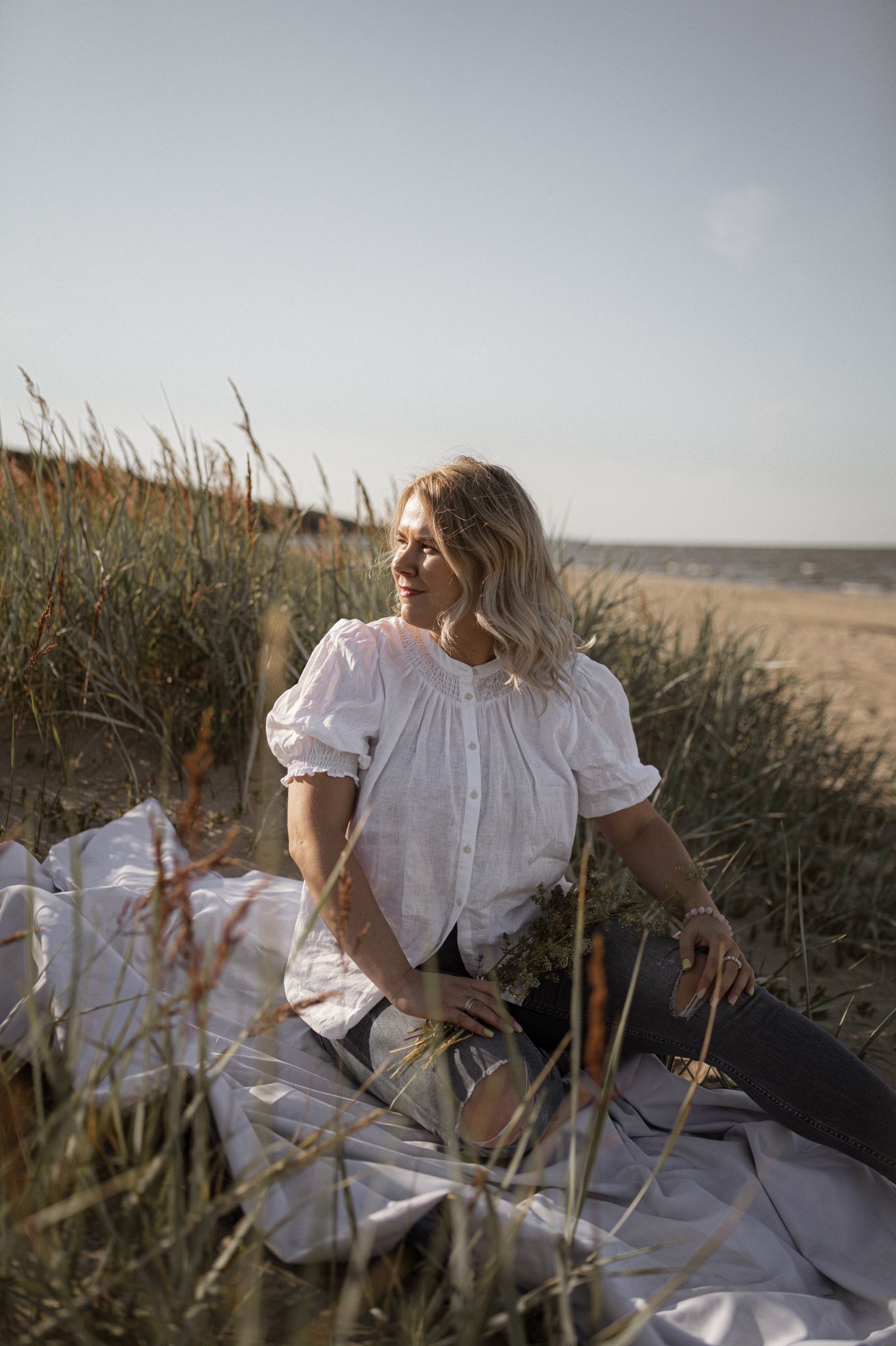 Natural light portrait of women