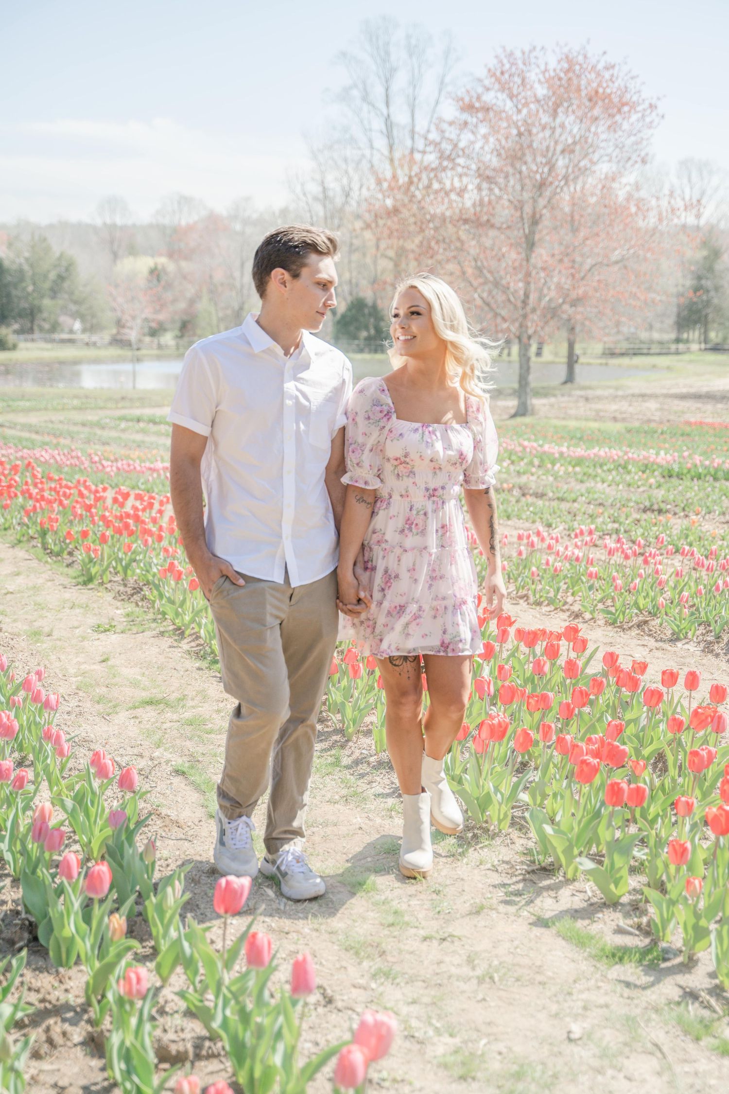 Dewberry Farm Photoshoot Tulip Mini Session Triad Greensboro, NC