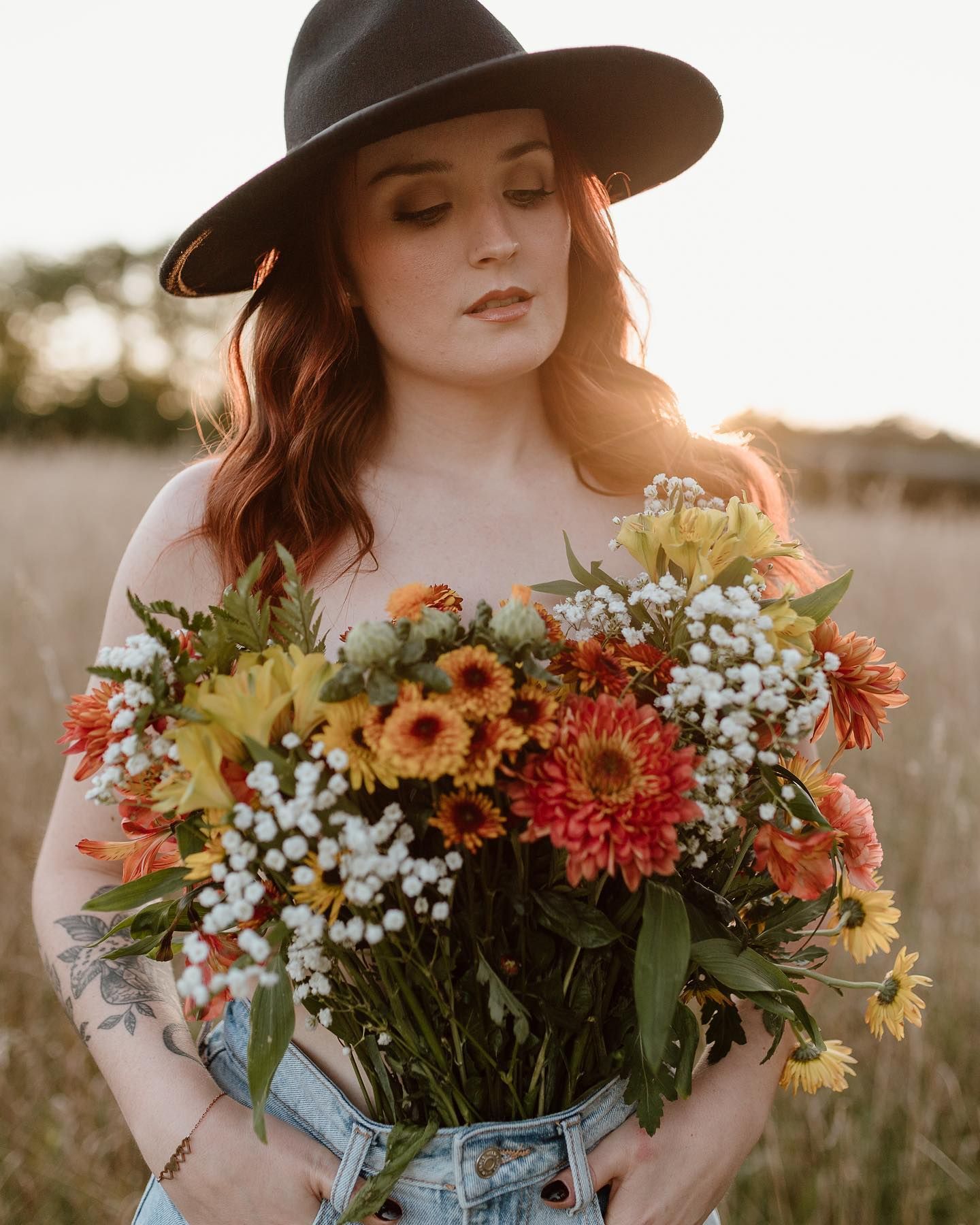 Connecticut late summer flower top photo session