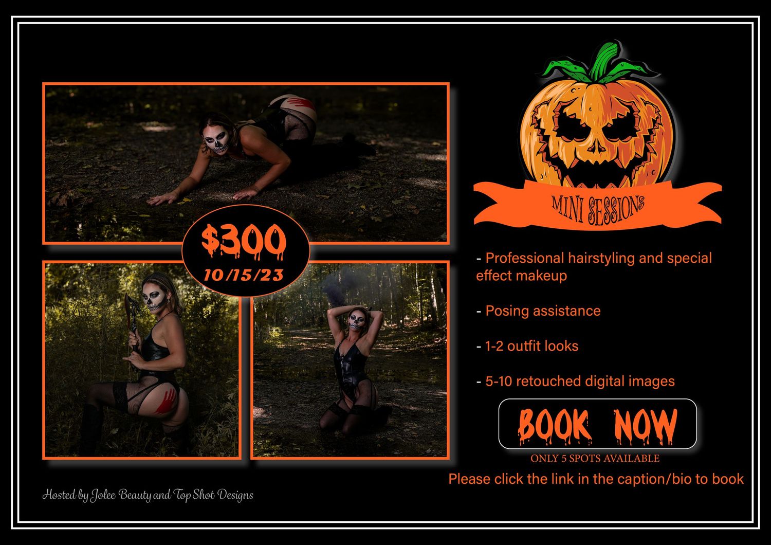 Halloween boudoir flyer
