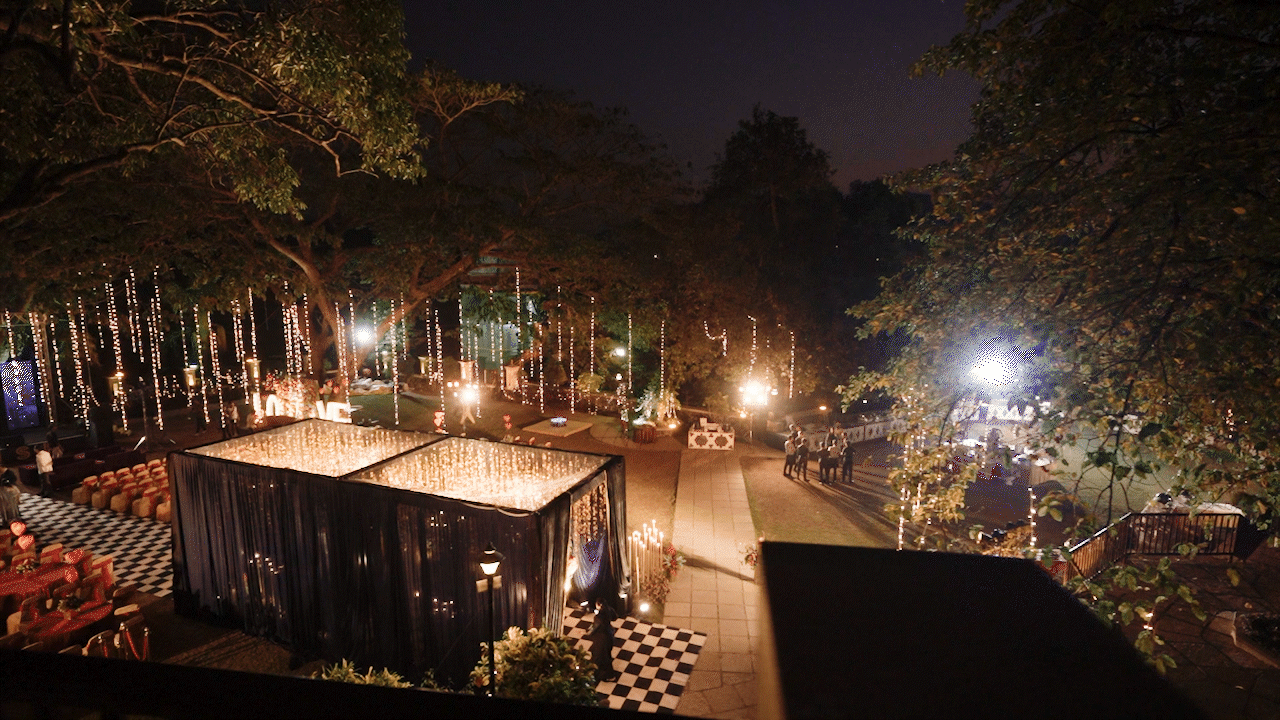 Wedding photographer inJaipur capturing wedding venue decor