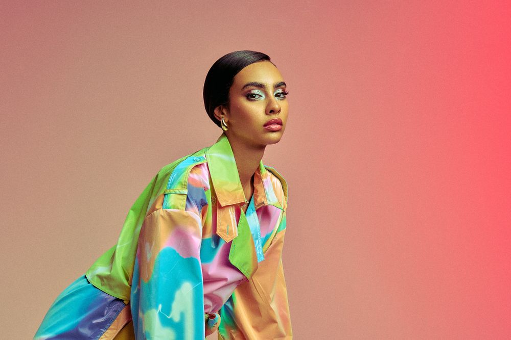Stine Goya Rainbow Coat Commercial Photoshoot by Dominik Zky Photography