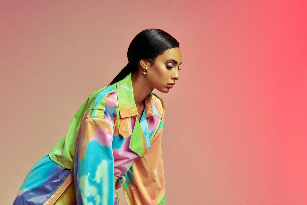 Stine Goya Rainbow Coat Commercial Photoshoot by Dominik Zky Photography