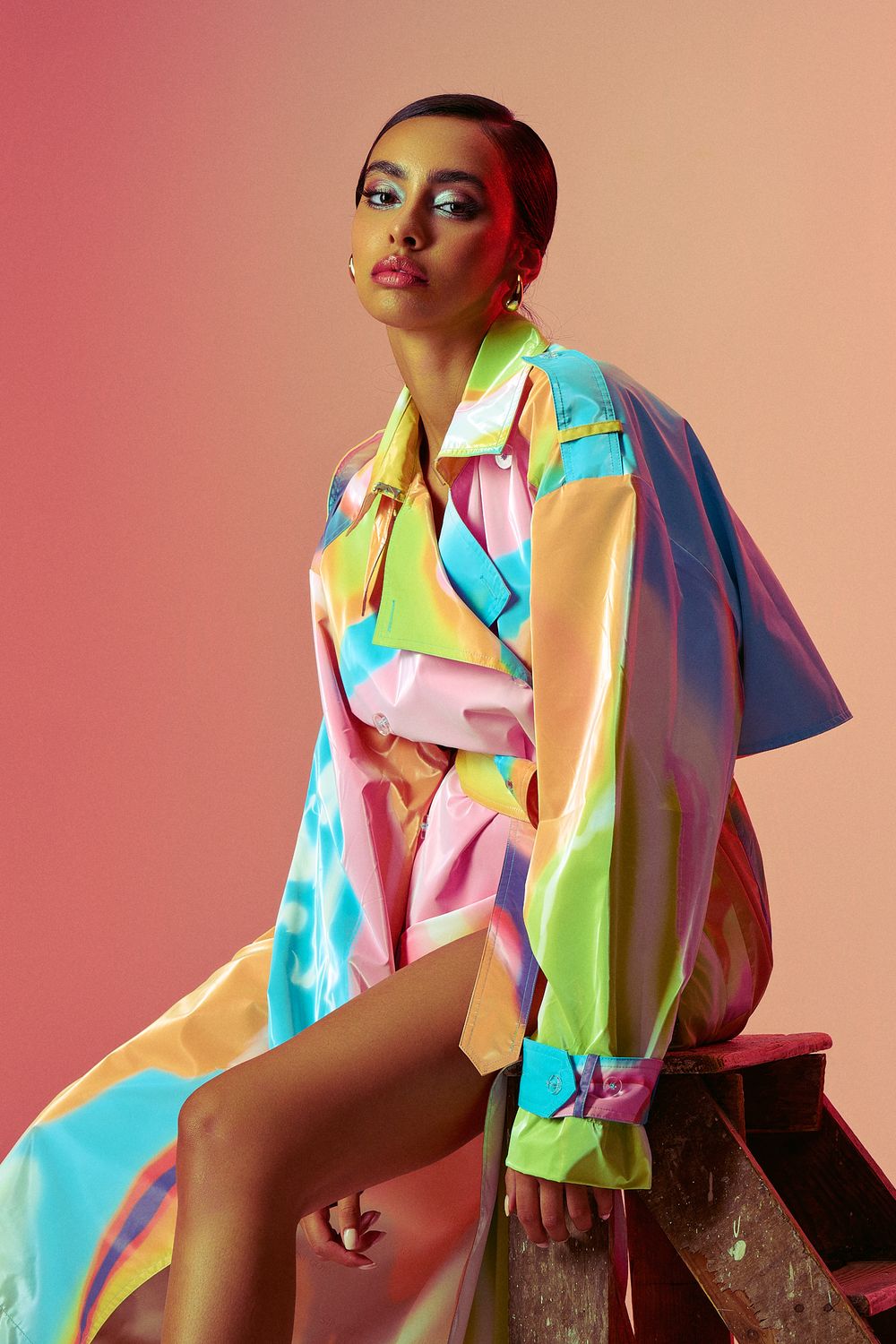Stine Goya Rainbow Coat Commercial Photoshoot by Dominik Zky Photography