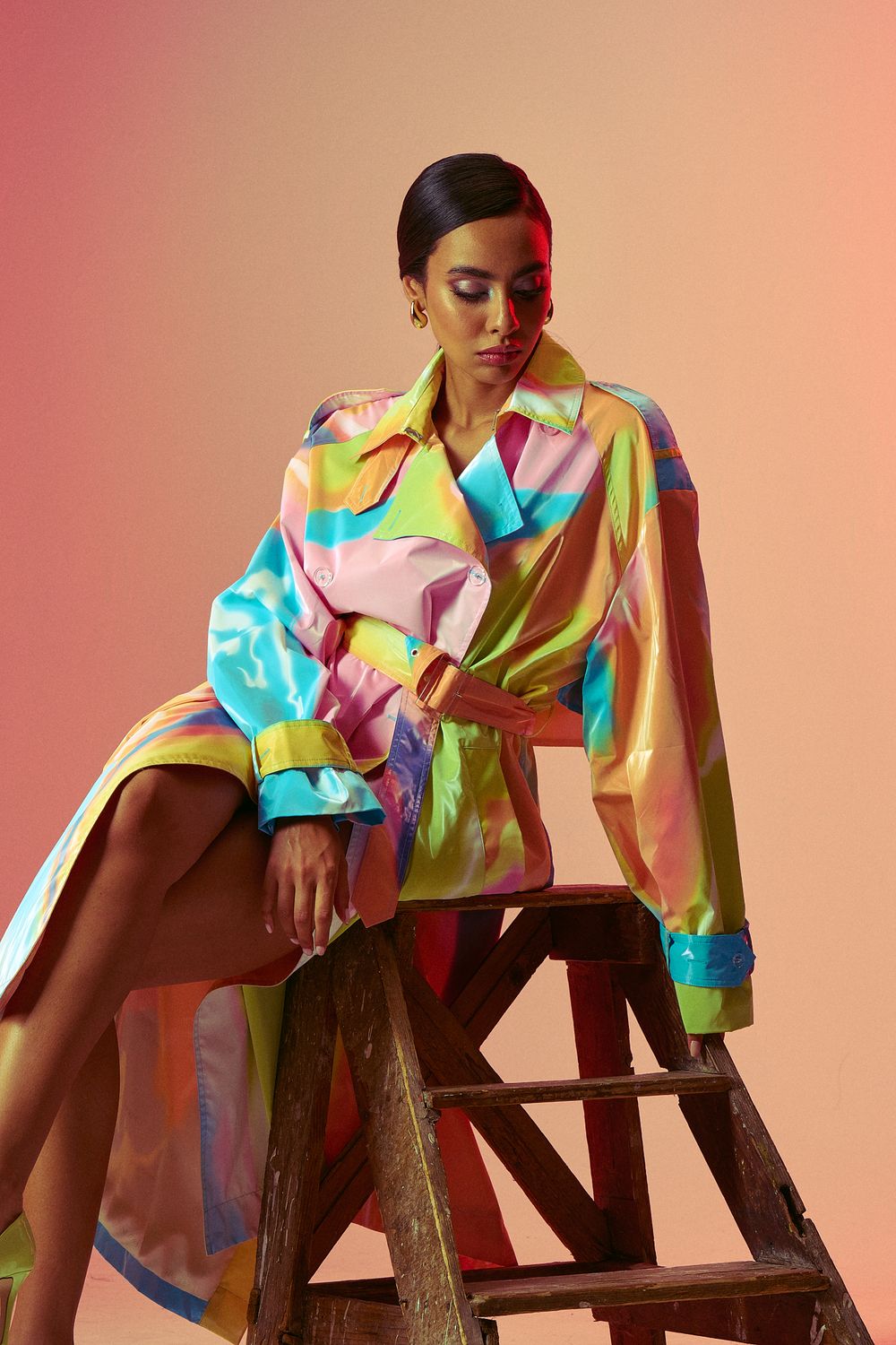 Stine Goya Rainbow Coat Commercial Photoshoot by Dominik Zky Photography
