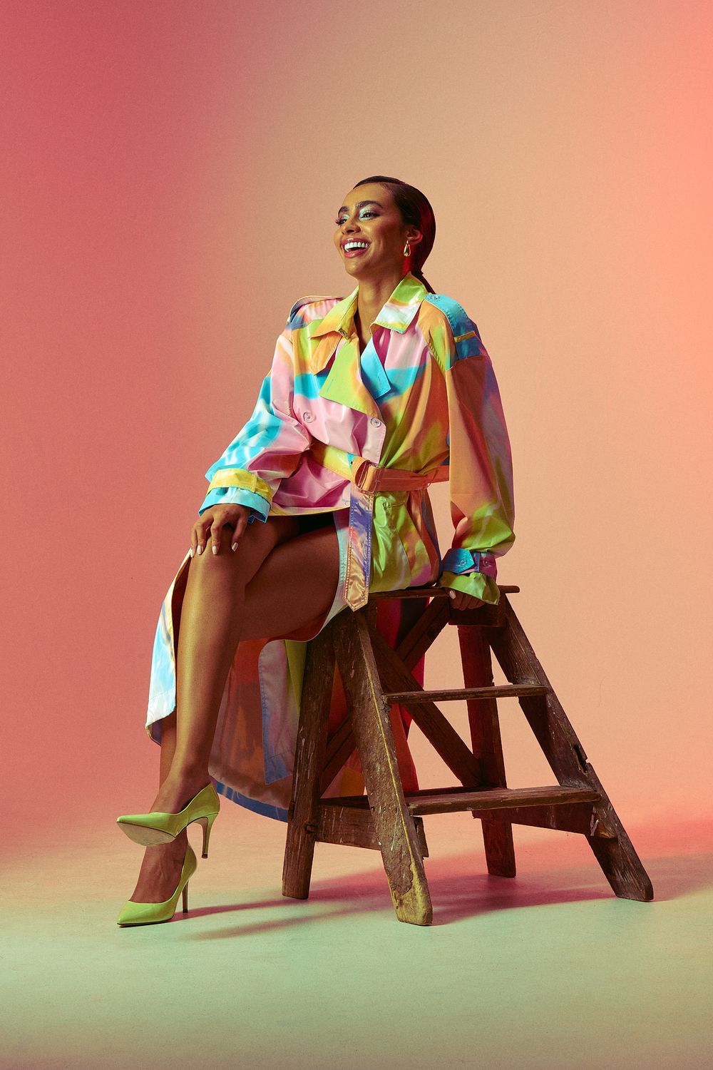 Stine Goya Rainbow Coat Commercial Photoshoot by Dominik Zky Photography