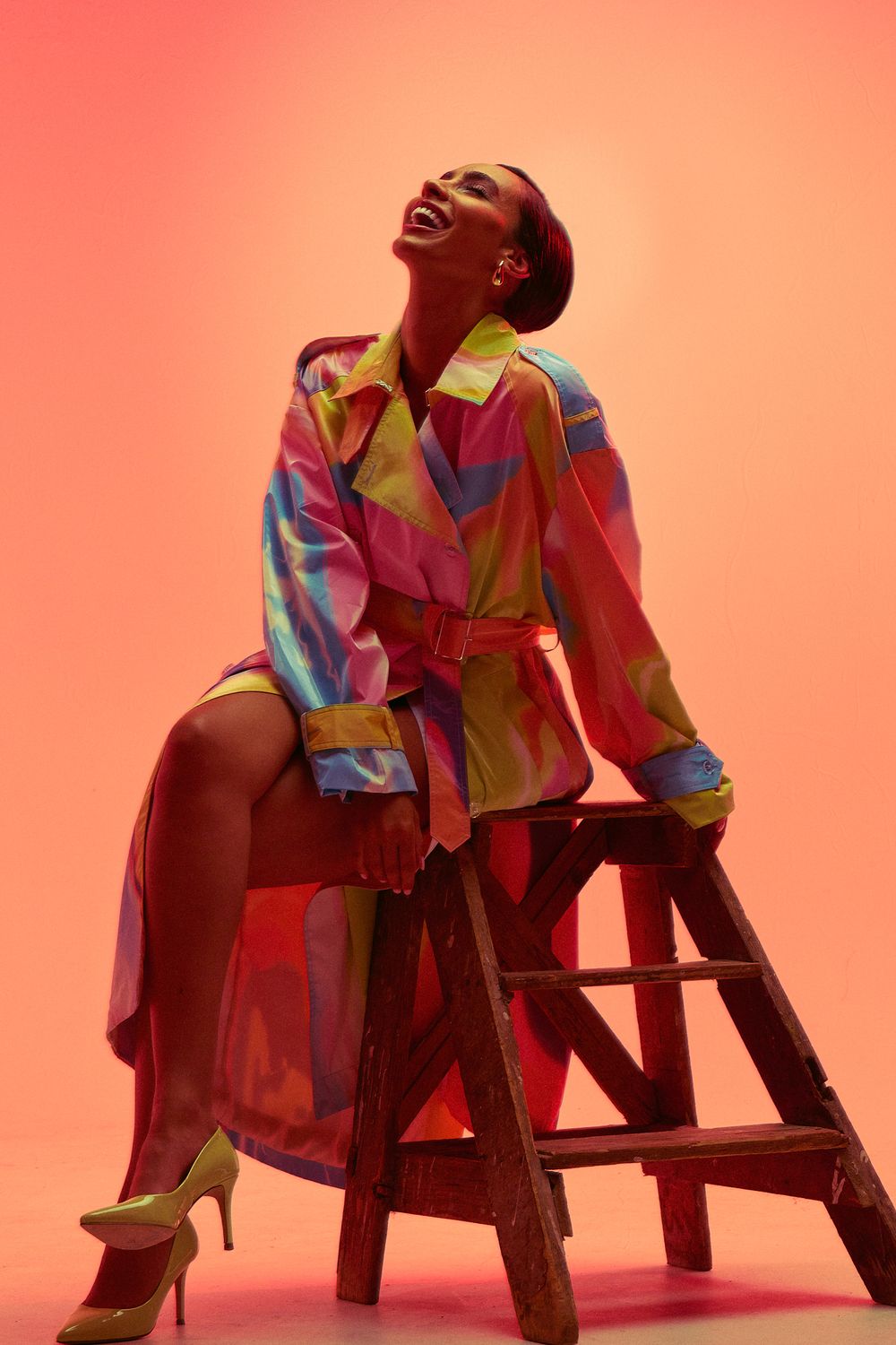 Stine Goya Rainbow Coat Commercial Photoshoot by Dominik Zky Photography