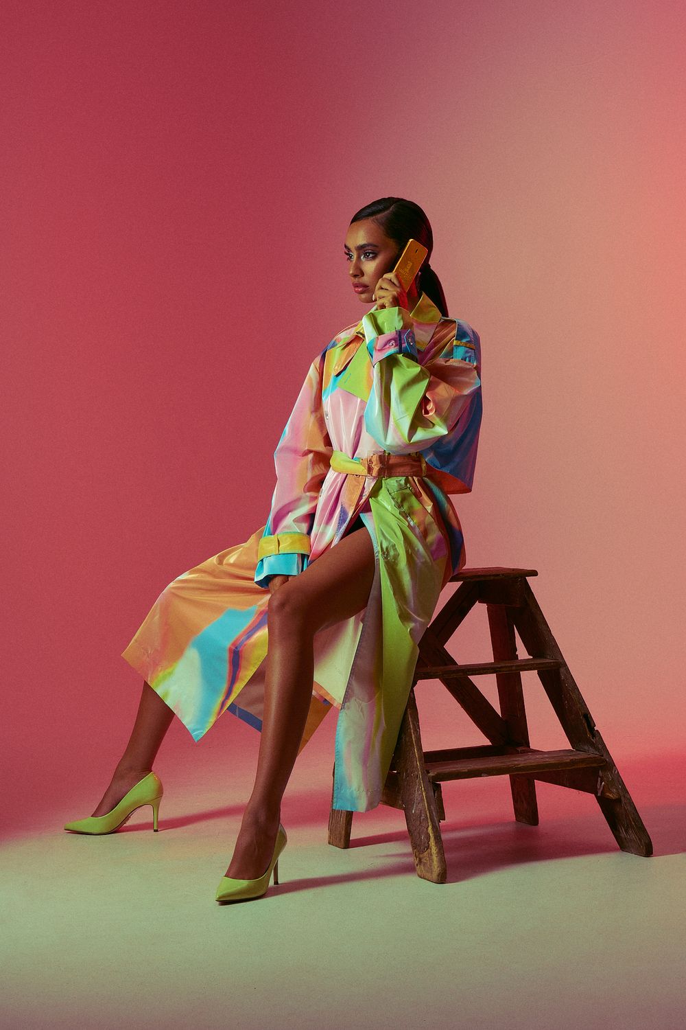 Stine Goya Rainbow Coat Commercial Photoshoot by Dominik Zky Photography