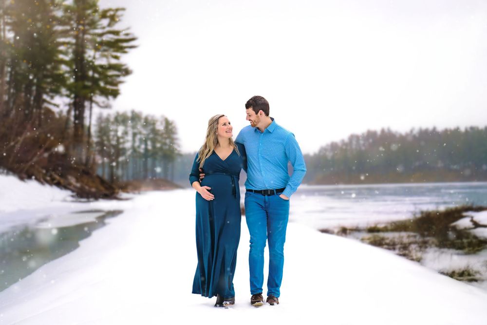 Maternity Photo Life By Lauren Photography Clough State Park, Weare, NH