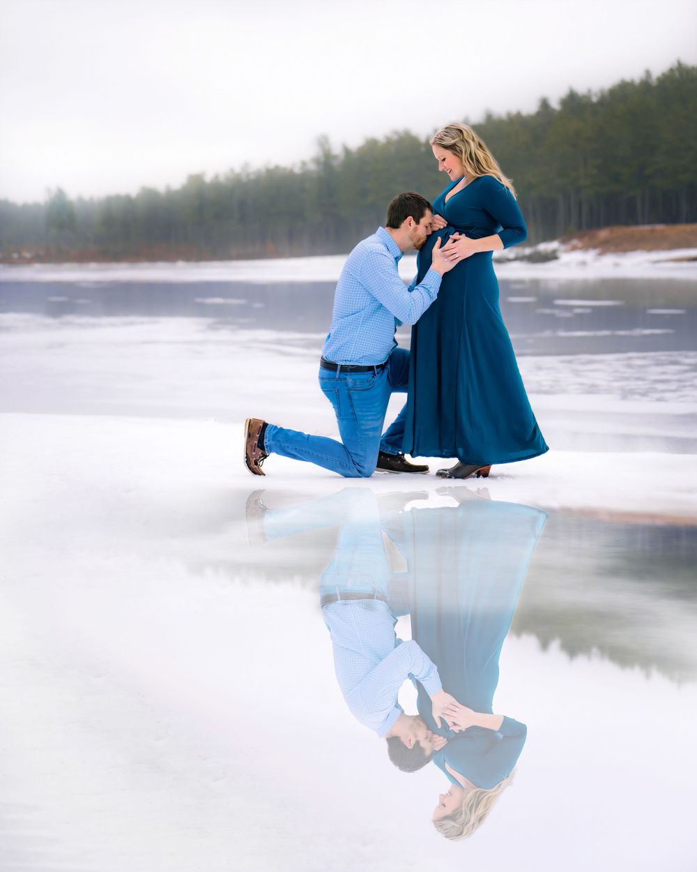 Maternity Photo Life By Lauren Photography Clough State Park, Weare, NH