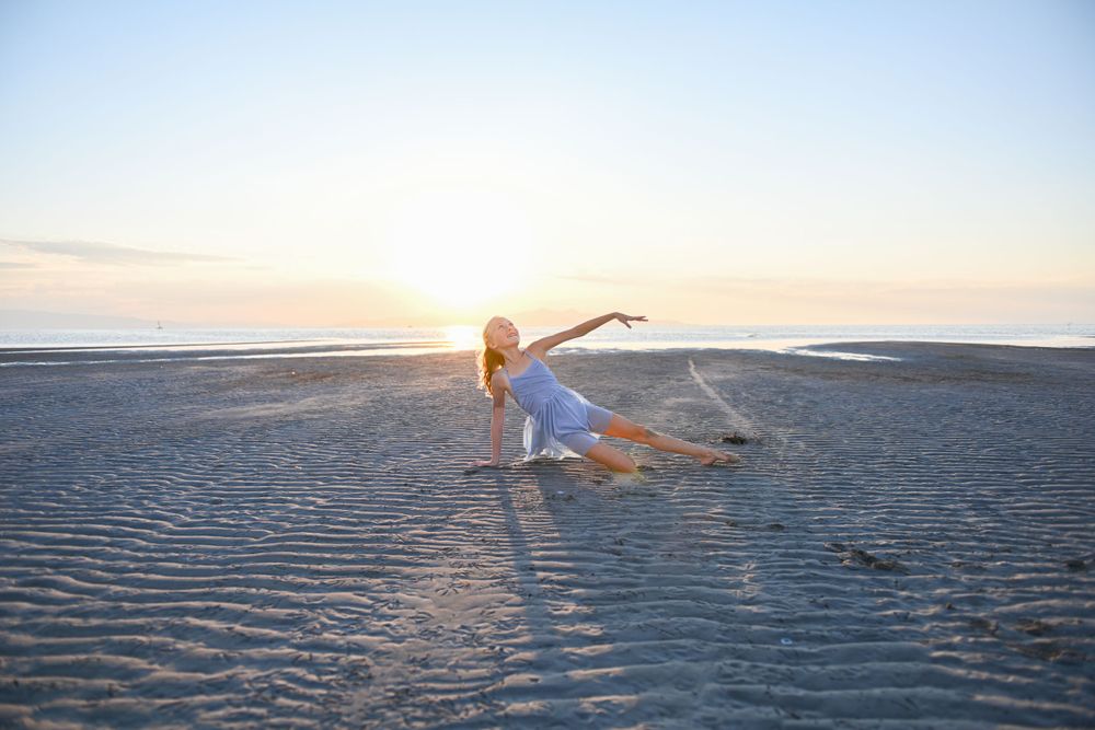 Photograph of dancer at the Great Saltair