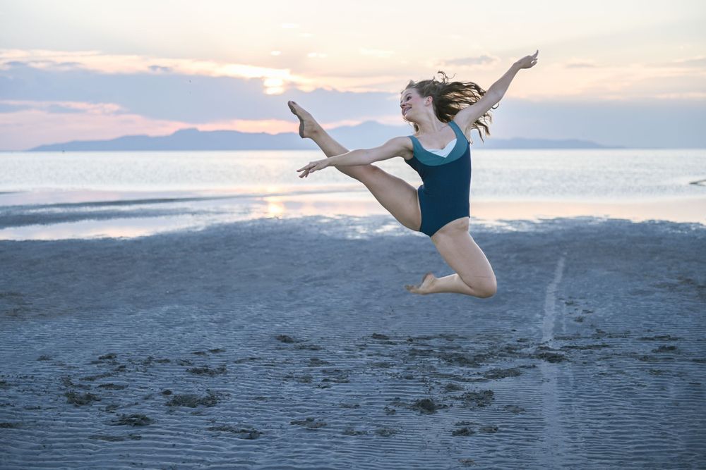 Photo of dancer at Great Salt Lake