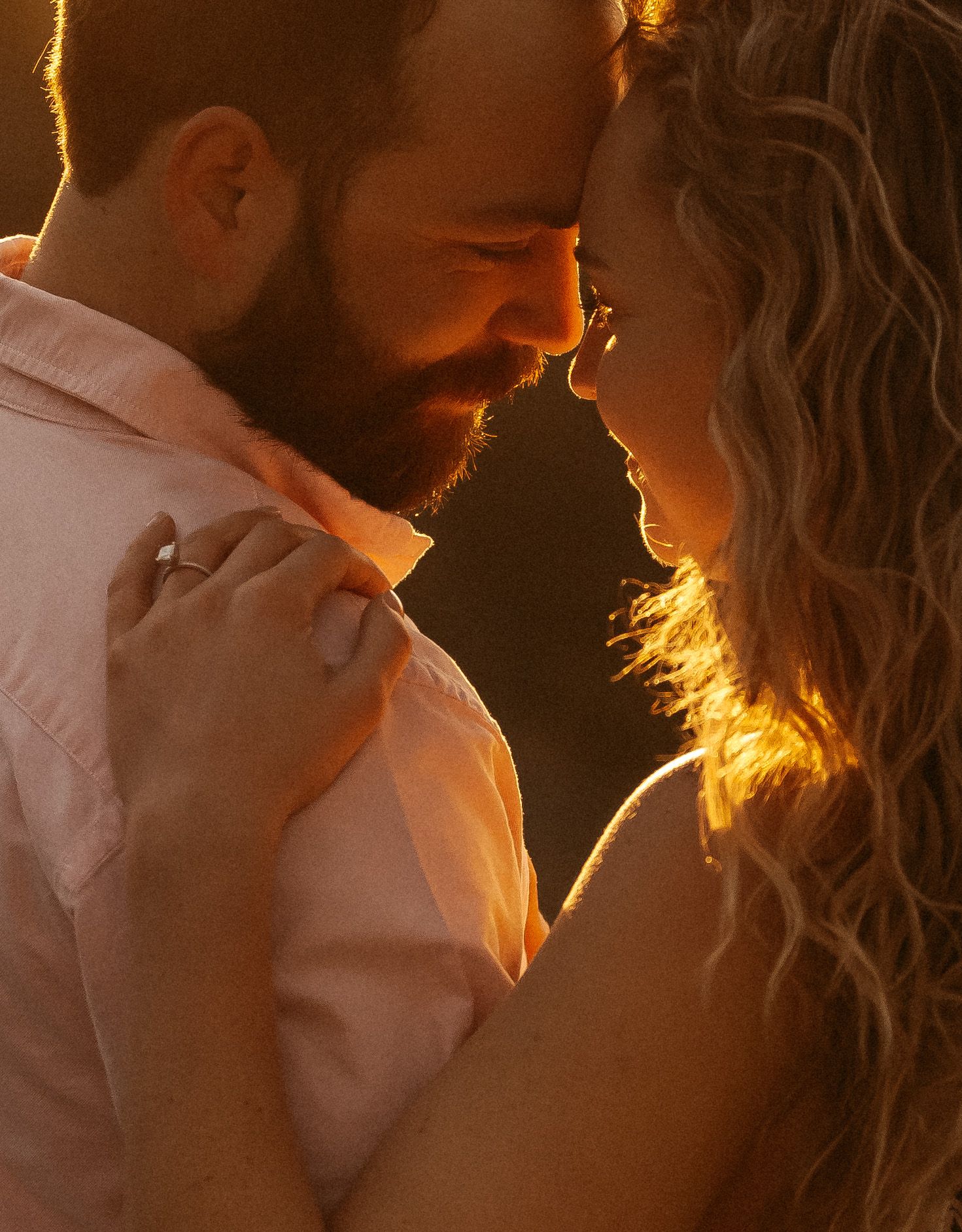 Preachers rock woody gap Appalachian trail mountains engagement session Rebekah Sage photo north Georgia photographer
