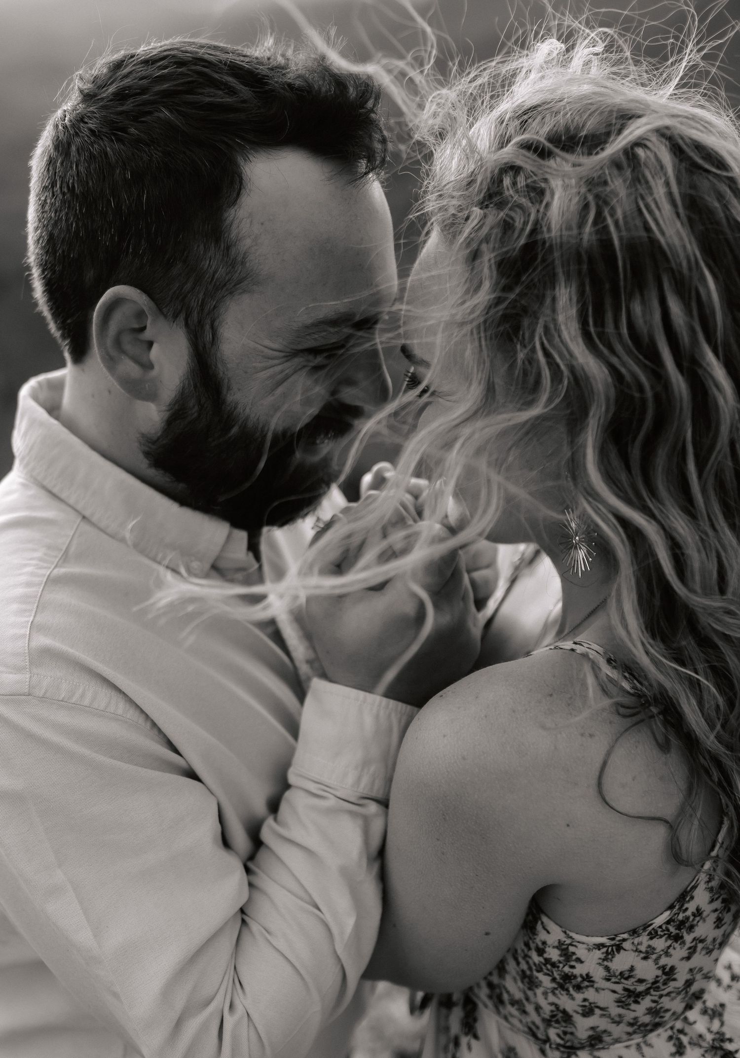 Preachers rock woody gap Appalachian trail mountains engagement session Rebekah Sage photo north Georgia photographer