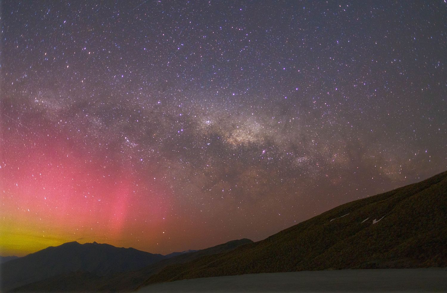 Milky Way Southern Lights