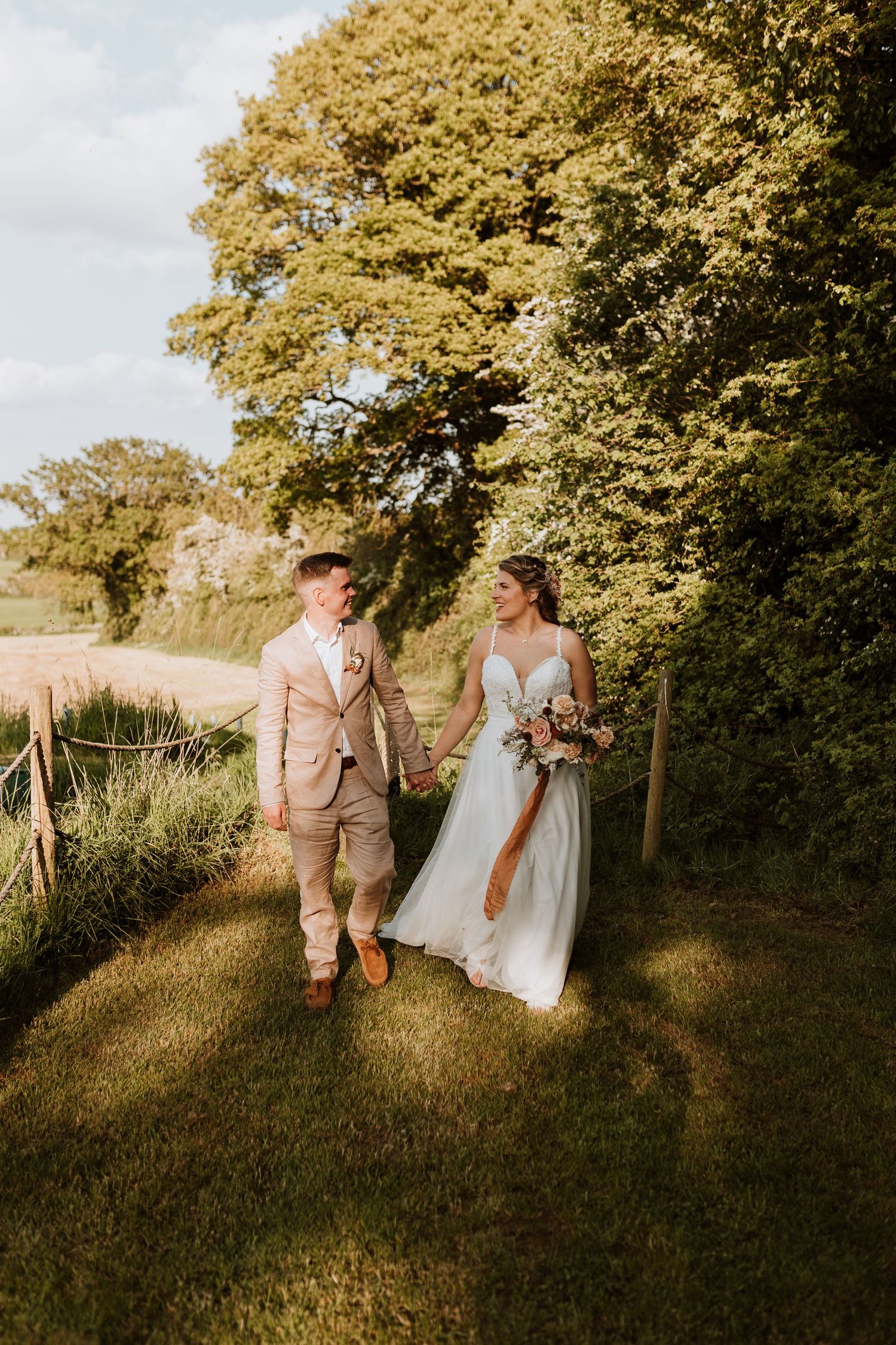 Golden hour couples portraits at Stanford Farm