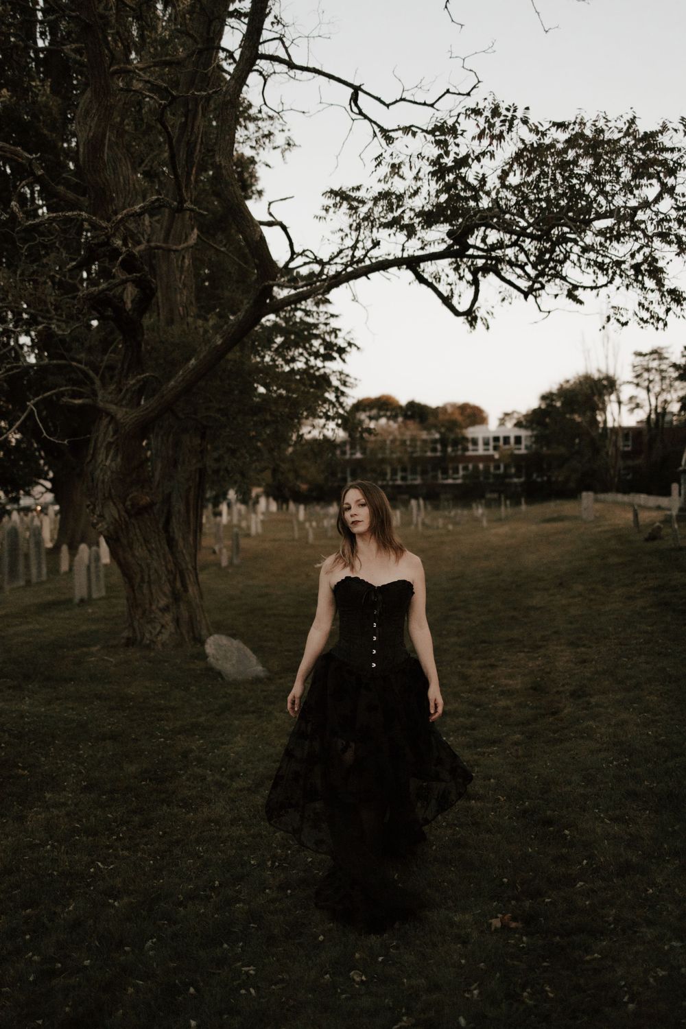 Salem Massachusetts Witchy Cemetery Photoshoot taken by Lemon & Honey Co.