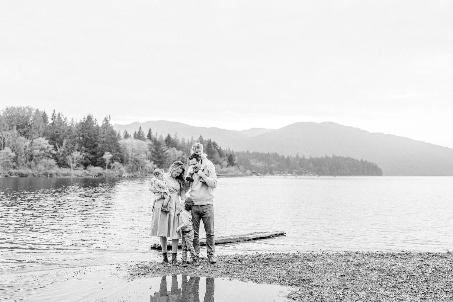family photos lake beach photography lifestyle photographer whatcom county washington