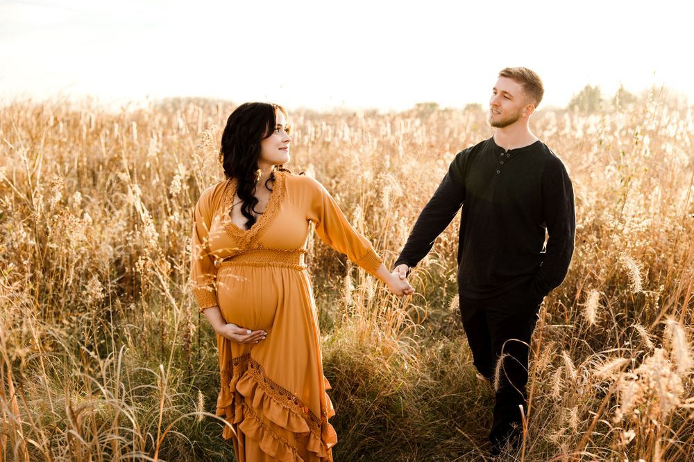Fall Outdoor Maternity Session Algonquin, IL by Ma.Mi. Photography Chicago Maternity Newborn Photographer