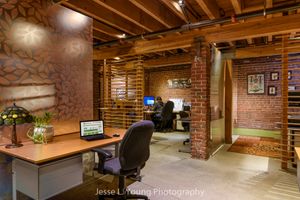Shared office space interior design photography