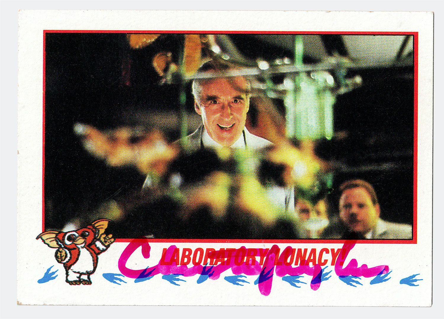 Signed Gremlins 2 movie trading card