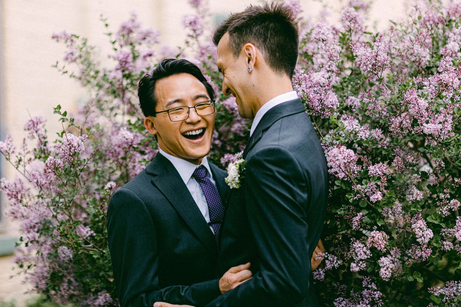 Michigan Wedding Photography, Ann Arbor Wedding Photographer, Michigan Bride, LGBTQ wedding, lilacs
