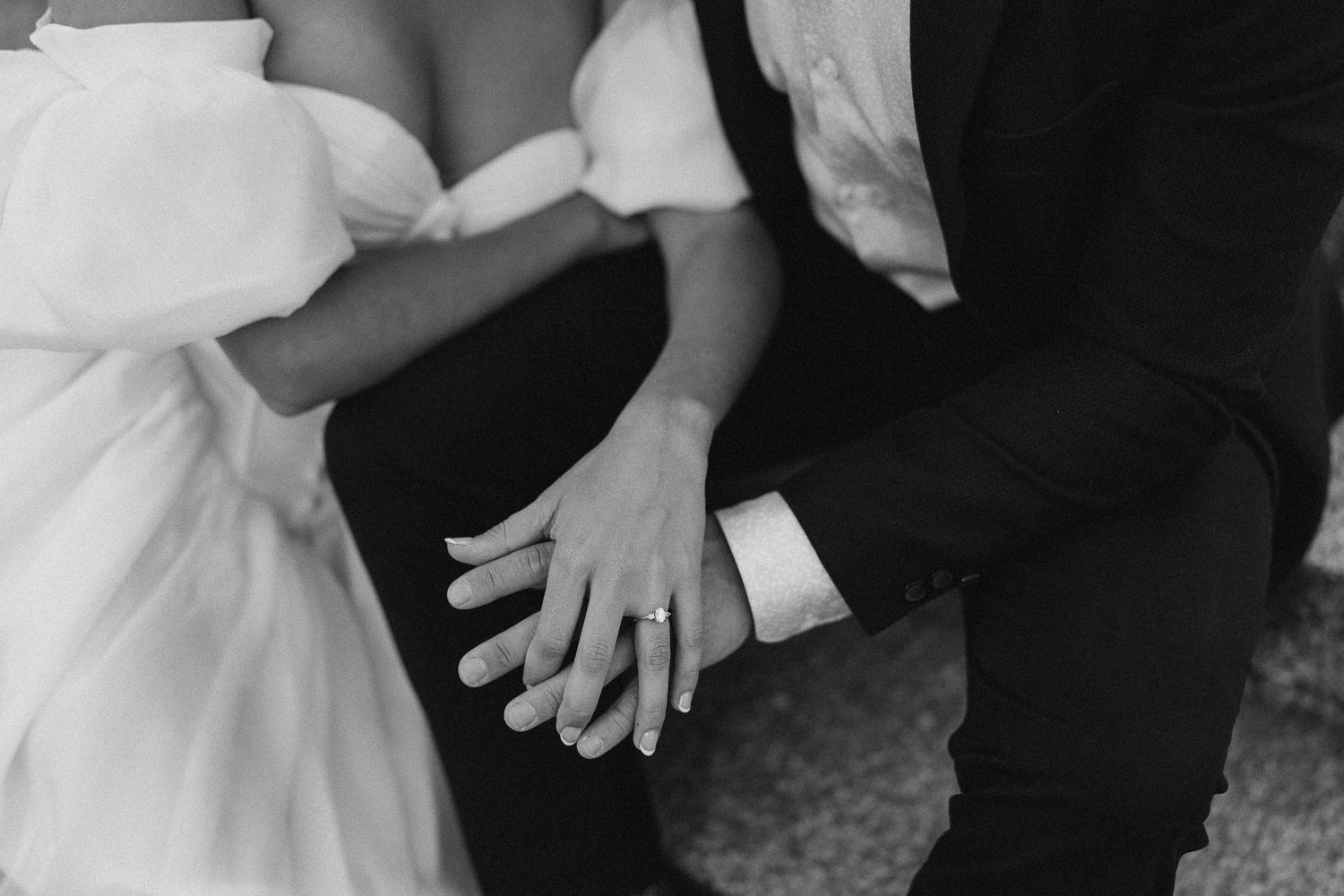 Couple hand in hand captured by engagement photographer based in London