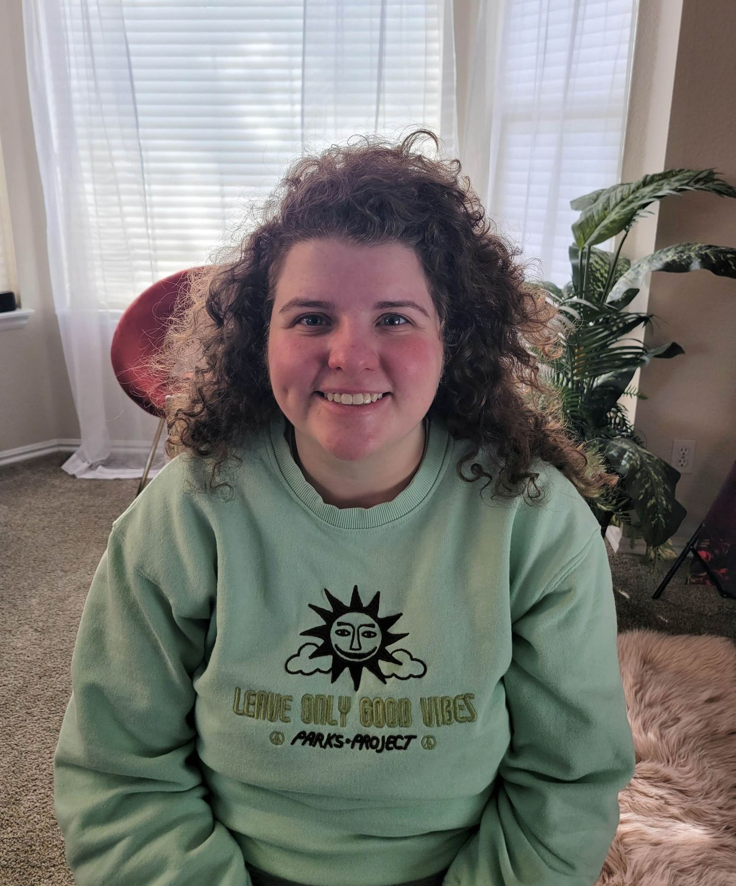 before photo curly hair