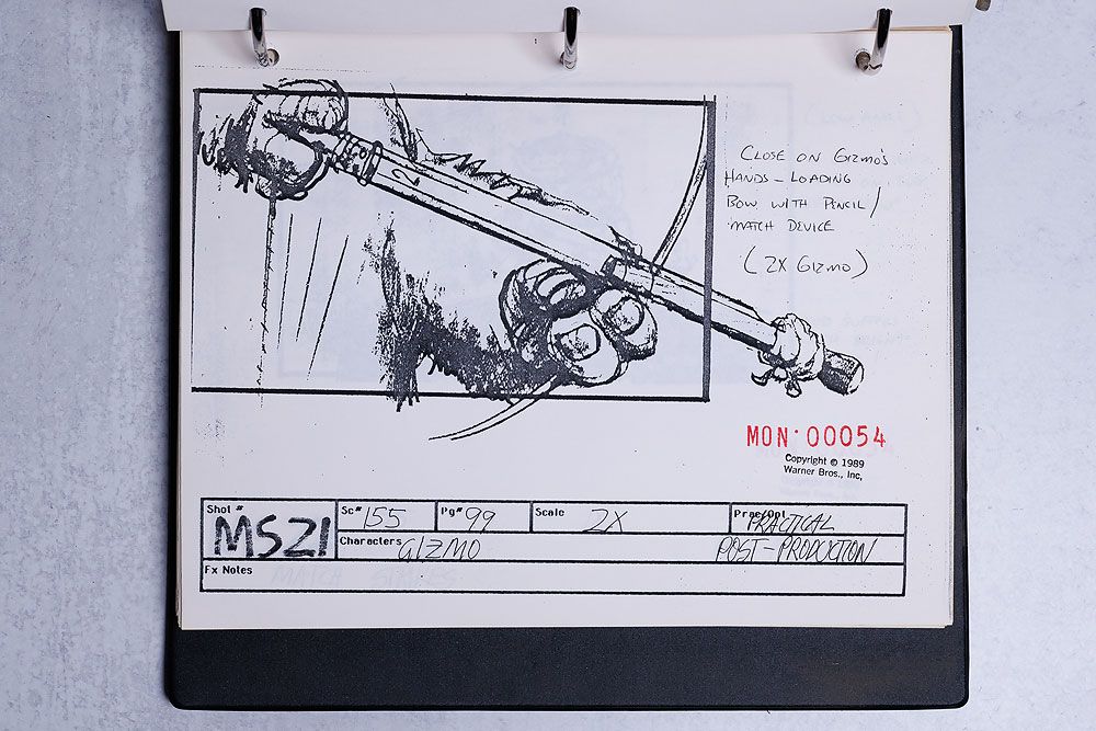 Gizmo Rambo Scene Storyboard