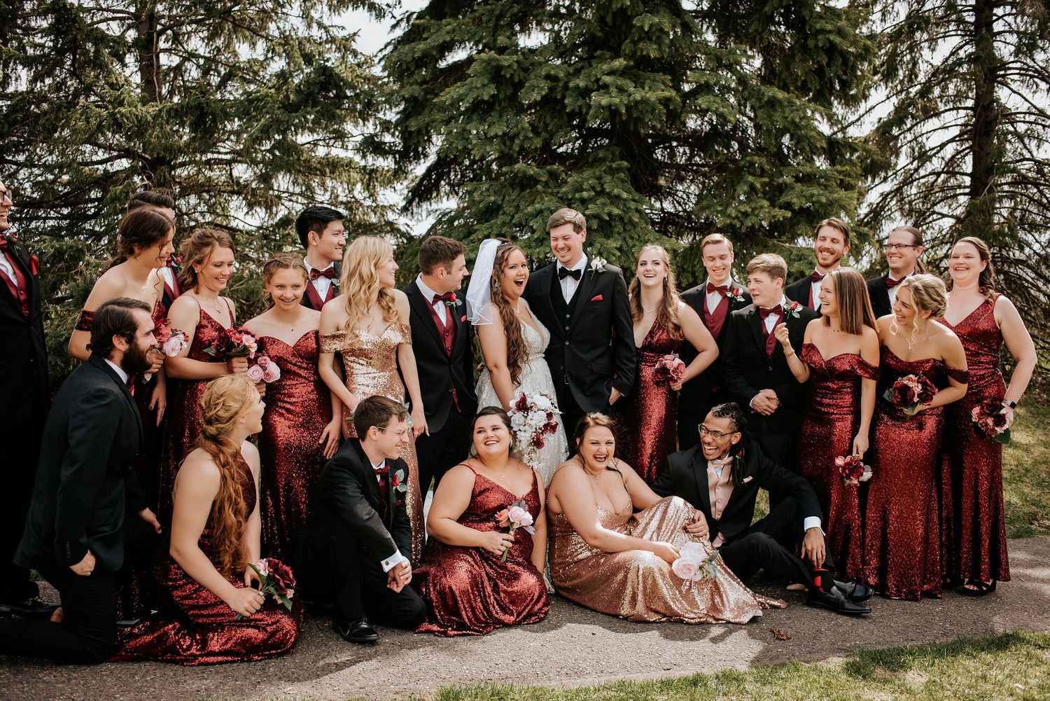 wedding party photography