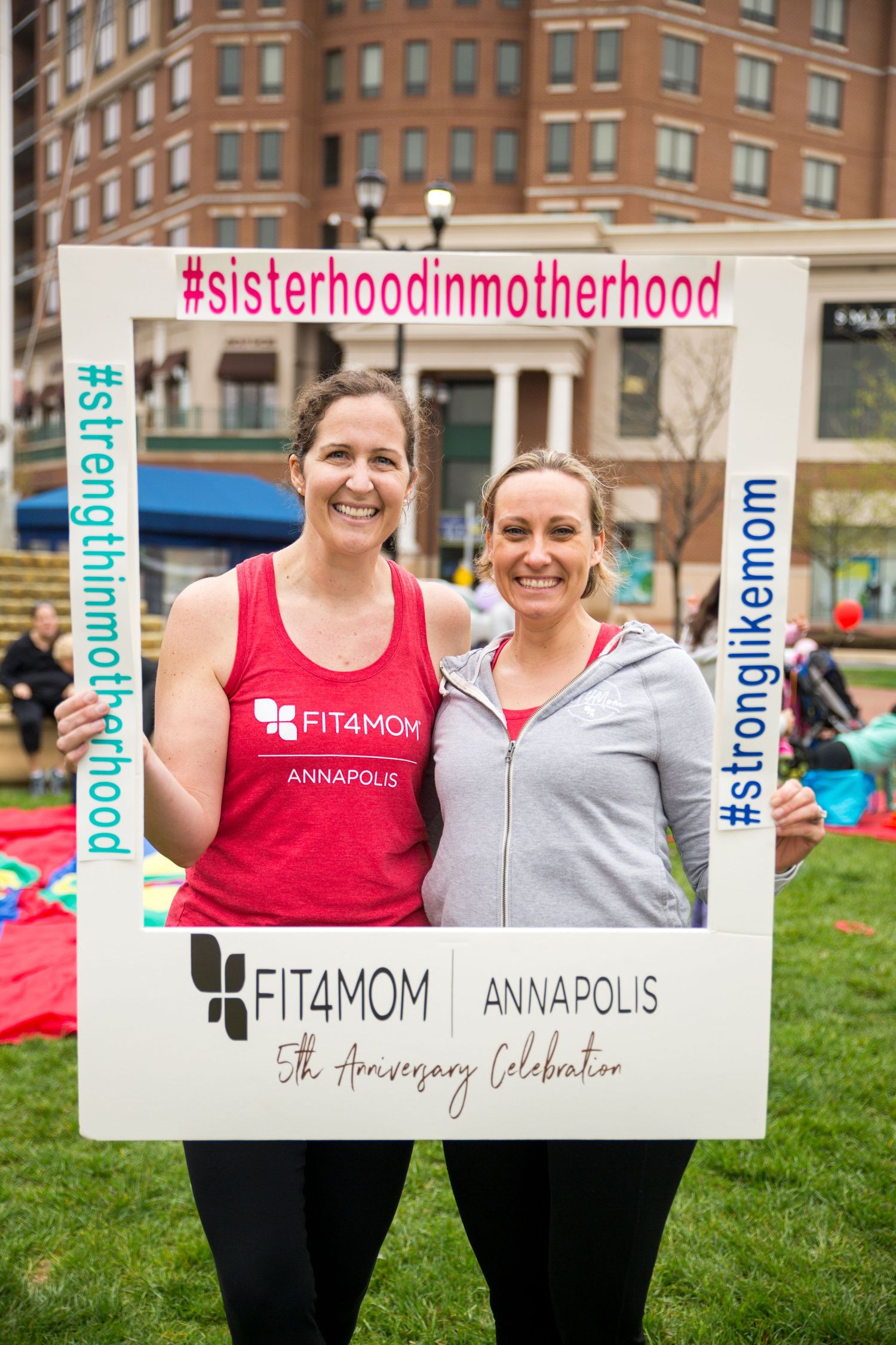 Co-owers of Fit4Mom Annapolis during thier 5th annnivesary celebration at Annapolis Towne Center by DANIE photography