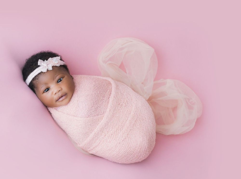 Newborn girl pink