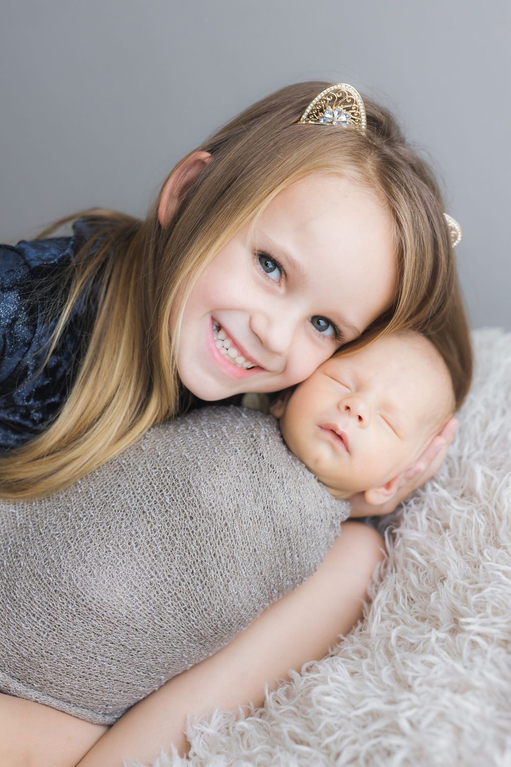 Newborn brother and sister