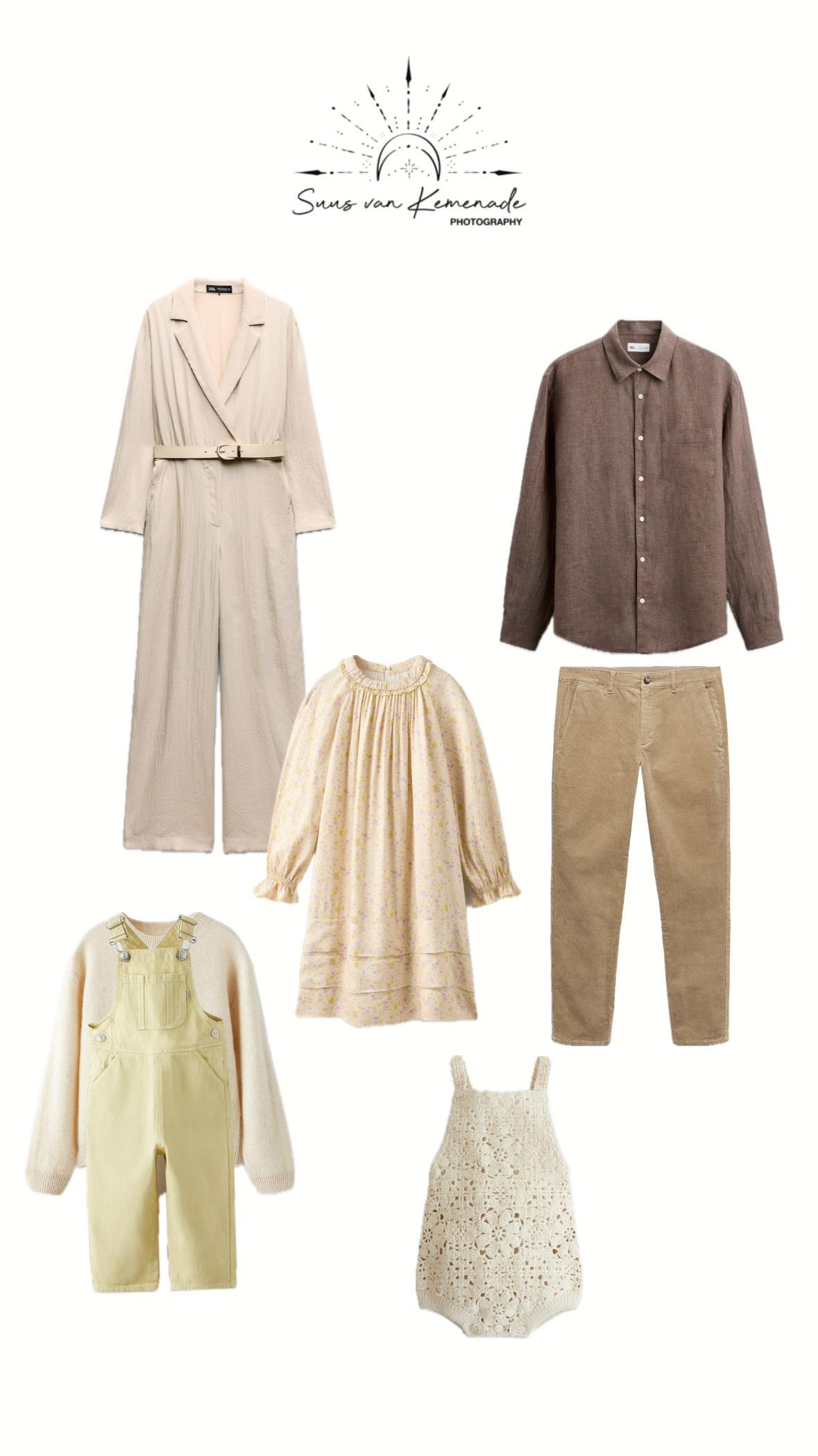 Kledinginspiratie voor gezin fotografie in Geldrop en omgeving Eindhoven – tips voor outfits. Gecoördineerde outfits. Familiekleding.